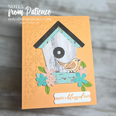 Stampin’ Up! Country Birdhouse in Peach