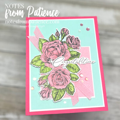 Stampin’ Up! Stippled Roses in Pink & Yellow